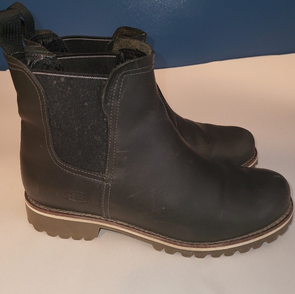 Chaco Shoes - Chaco Chelsea Fields Chore Work Boots Black Size 8 Waterproof